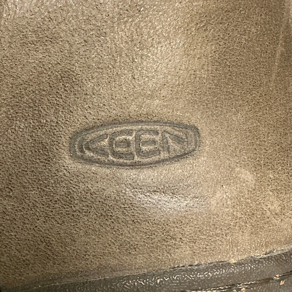 KEEN Taupe Leather Wedge Mid-Calf Boots – Size 8.5 / 39